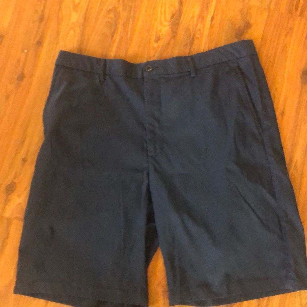 Greg Norman Collection Navy Blue Men's Flat Front Shorts